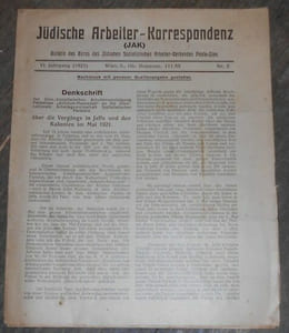 Jüdische Arbeiter-Korrespondenz