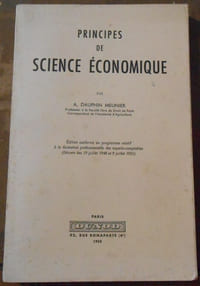 Principes de Science Economique