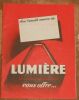 "Lumière vous offre... Plaquette de présentation de la Société Lumière". 