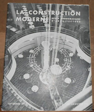 La Construction Moderne Revue Hebdomadaire d'Architecture n°12 52ème année. undefined