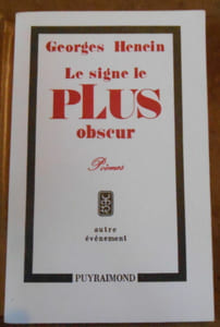 Le signe le Plus obscur