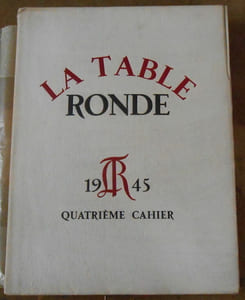 La Table Ronde - Quatrième cahier 1945