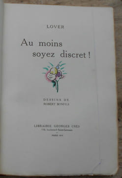 Au moins soyez discret. Robert Bonfils Lover