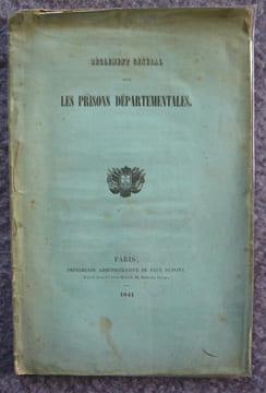 Règlement général pour les prisons départementales. undefined