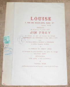Invitation au Vernissage de Jim Frey
