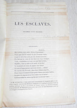 Les Esclaves. Alphonse de Lamartine