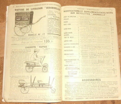 Manufacture Française d'Armes et Cycles -Cycles Hirondelle. undefined