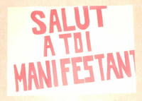 SALUT A TOI MANIFESTANT