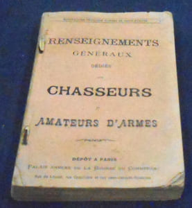 Catalogue Manufacture d’Armes de Saint-Etienne 1896 