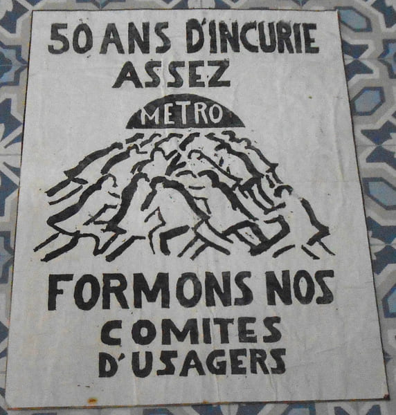 MAI 68 – Affiche 50 Ans d’Incurie Assez Formons nos Comit&eacute;s d’Usagers. 
