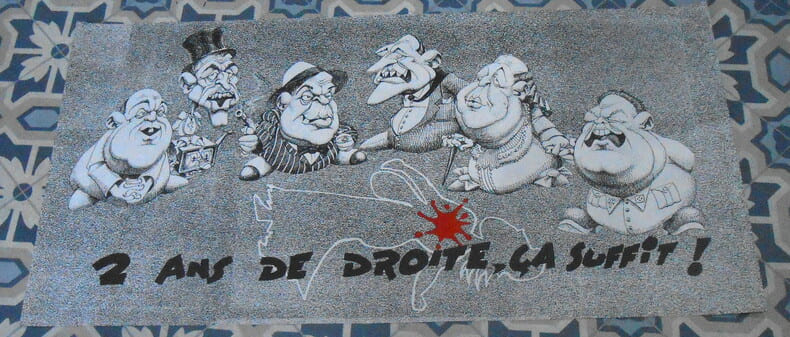 Affiche Deux Ans de Droite Ca Suffit. 