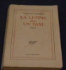 La Lettre dans Un Taxi. Louise de Vilmorin