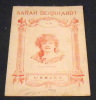 Programme de la pièce de théâtre Jeanne Doré avec Sarah Bernhardt. Tristan Bernard 
