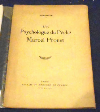 Un Psychologue du Péché Marcel Proust . Bergotte (Raphaël Cor)