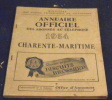 Annuaire Officiel des Abonnés au Téléphone Charente-Maritime 1954. 