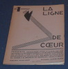 La Ligne de Cœur – Quatrième Cahier . Georges Hugnet et Maurice Fombeure, J. Lanoë, C. Balmont, Claude Cahun, Victor-Emile Michelet, Maurice Sachs ...