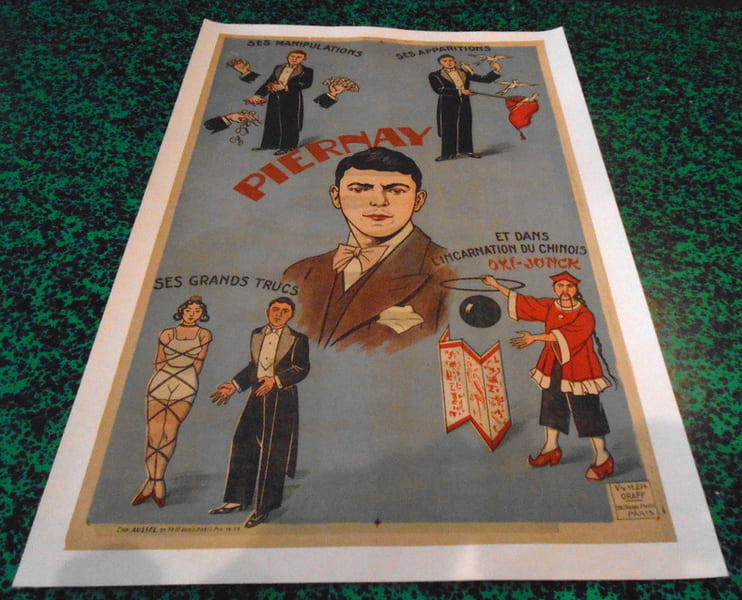 Affiche Piernay Prestidigitateur. 