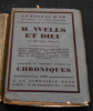 Chroniques Cinquième Numéro – Le Roseau d’Or n°24 . Hilaire Belloc, Max Jacob, Paul Sabon, Georges Hugnet, Pierre Colle, Elie Gothchaux, Maurice ...