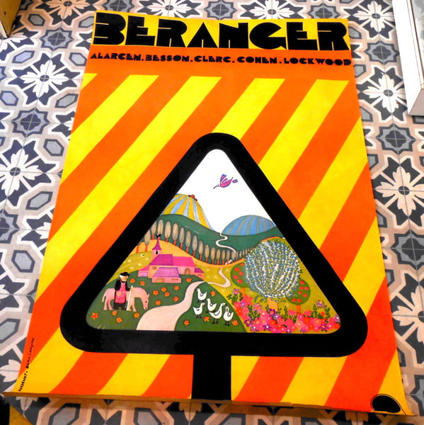 Affiche Fran&ccedil;ois B&eacute;ranger. Martine Hussenot 