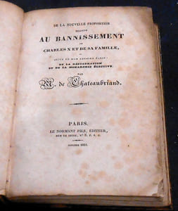 De la Nouvelle Proposition Relative au Bannissement de Charles X et de sa Famille ou Suite de mon Dernier Ecrit de la Restauration et de la Monarchie Elective