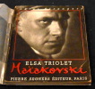 Maïakovski Poète Russe . Elsa Triolet