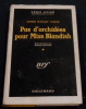 Pas d’orchidées pour Miss Blandish. James Hadley Chase
