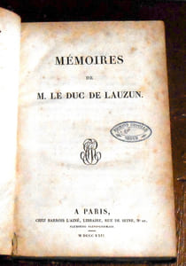 Mémoires de M. Le Duc de Lauzun