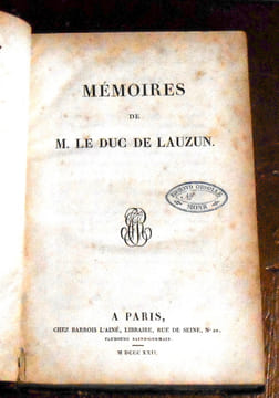 Mémoires de M. Le Duc de Lauzun . Armand-Louis de Gontaut-Biron, duc de Lauzun
