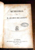 M&eacute;moires de M. Le Duc de Lauzun . Armand-Louis de Gontaut-Biron, duc de Lauzun