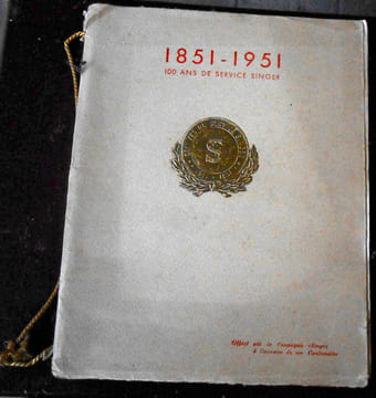 1851-1951 100 Ans de Service Singer. undefined