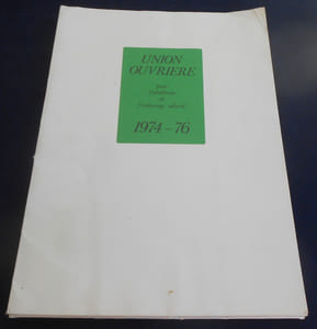 Union Ouvrière pour l’abolition de l’esclavage salarié 1974-76