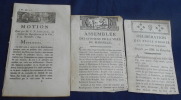 Brochures 1789 &agrave; Marseille. 