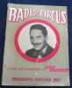 Programme-Souvenir 1952 Radio-Circus. 