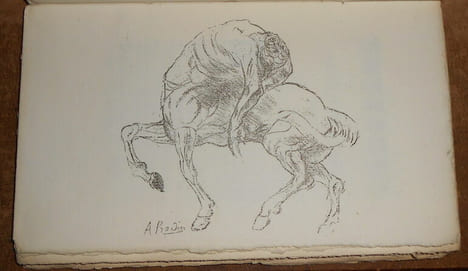Auguste Rodin statuaire. I- L'oeuvre et ses aventures. II- Rodin dessinateur. III- Caractères et projets. IV- Commentaires. Avec un dessin inédit. ...