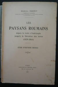 Les paysans roumains depuis le traité d'Andrinople jusqu'à la libération des terres (1829-1864)