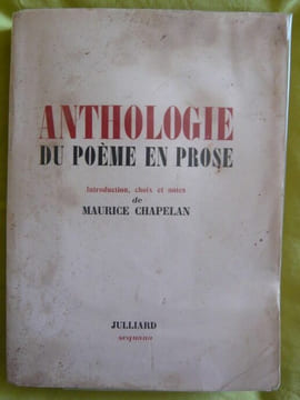 Anthologie du poème en prose. Maurice Chapelan