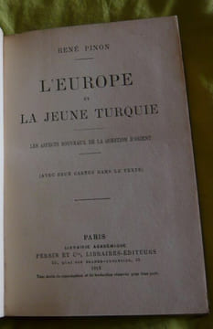 L'Europe et la jeune Turquie. René Pinon