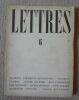 "Lettres 6 - revue littéraire". 