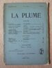 "La Plume - n° 374". "Péladan Camille Mauclair Guillaume Apollinaire Dante - Gabriel Rossetti A. van Bever André Tudesq Ernest Gaubert Albert de ...