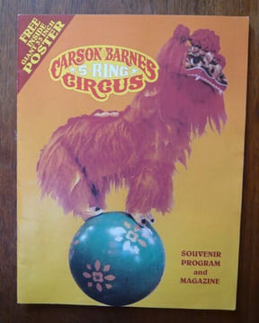 Programme de cirque de Carson & Barnes 5 Ring Circus (1996). Carson & Barnes