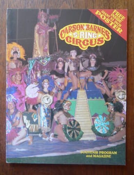Programme de cirque de Carson & Barnes 5 Ring Circus (1994). Carson & Barnes
