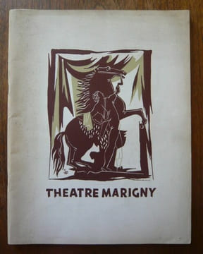 Programme de théâtre du Théâtre Marigny 1950 : Calendrier des spectacles pour les représentations de la Compagnie Madeleine Renaud - Jean-Louis ...