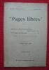 "Pages libres n° 220 - 5e année 18 mars 1905 - Revue". COLLECTIF