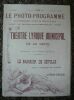 "Programme du Théâtre lyrique municipal Gaîté sur Le Barbier de Séville (1907)". "Théâtre lyrique municipal Gaîté"