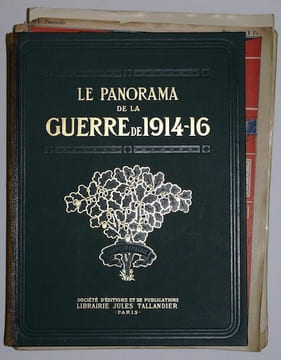 Le Panorama de la guerre. etc Maurice Barrès Alfred Capus Commandant de Civrieux Joseph Galtier Charles Humbert Jean Maistre Joseph Reinach ...