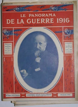 Le Panorama de la guerre. etc Maurice Barrès Alfred Capus Commandant de Civrieux Joseph Galtier Charles Humbert Jean Maistre Joseph Reinach ...