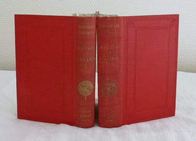 Oeuvres complètes de Tabarin avec les Rencontres, fantaisies et coq-à-l'âne facétieux du baron de Gratelard, et divers opuscules publiés séparément sous le nom ou à propos de Tabarin / Le tout précédé d'une introduction et d'une bibliographie tabarinique par Gustave Aventin - Bibliothèque Elzévirienne - A Paris, Chez Jannet, 1858.