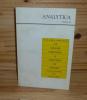 ANALYTICA Volume 44 -  Cahiers de recherche du champ Freudien - Paris - Navarin éditeur - 1986.. ANALYTICA - CAHIERS DE RECHERCHES DU CHAMP FREUDIEN