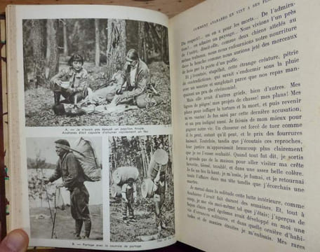Un homme et des bêtes. Pilgrims of the wild traduction de Jeanne Roche-Mazon. Boivin & Cie éditeurs, 1937.. OWL, Grey