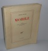 Mobile. Étude pour une représentation de Etats-Unis. NRF Gallimard. Paris. 1962.. BUTOR, Michel